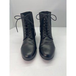 Old West women’s riding ankle boots black size 8 pre-owned